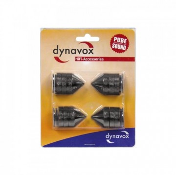 Audio dynavox spikes 4 delig zwart2