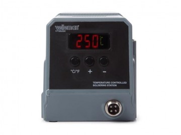 Grijze temperatuur soldeerstation vooraanzicht