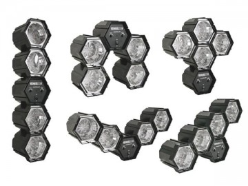 Modulaire rgb discolamp varianten