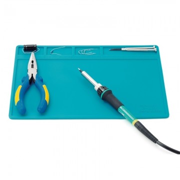 Siliconen soldeermat blauw 28x20cm